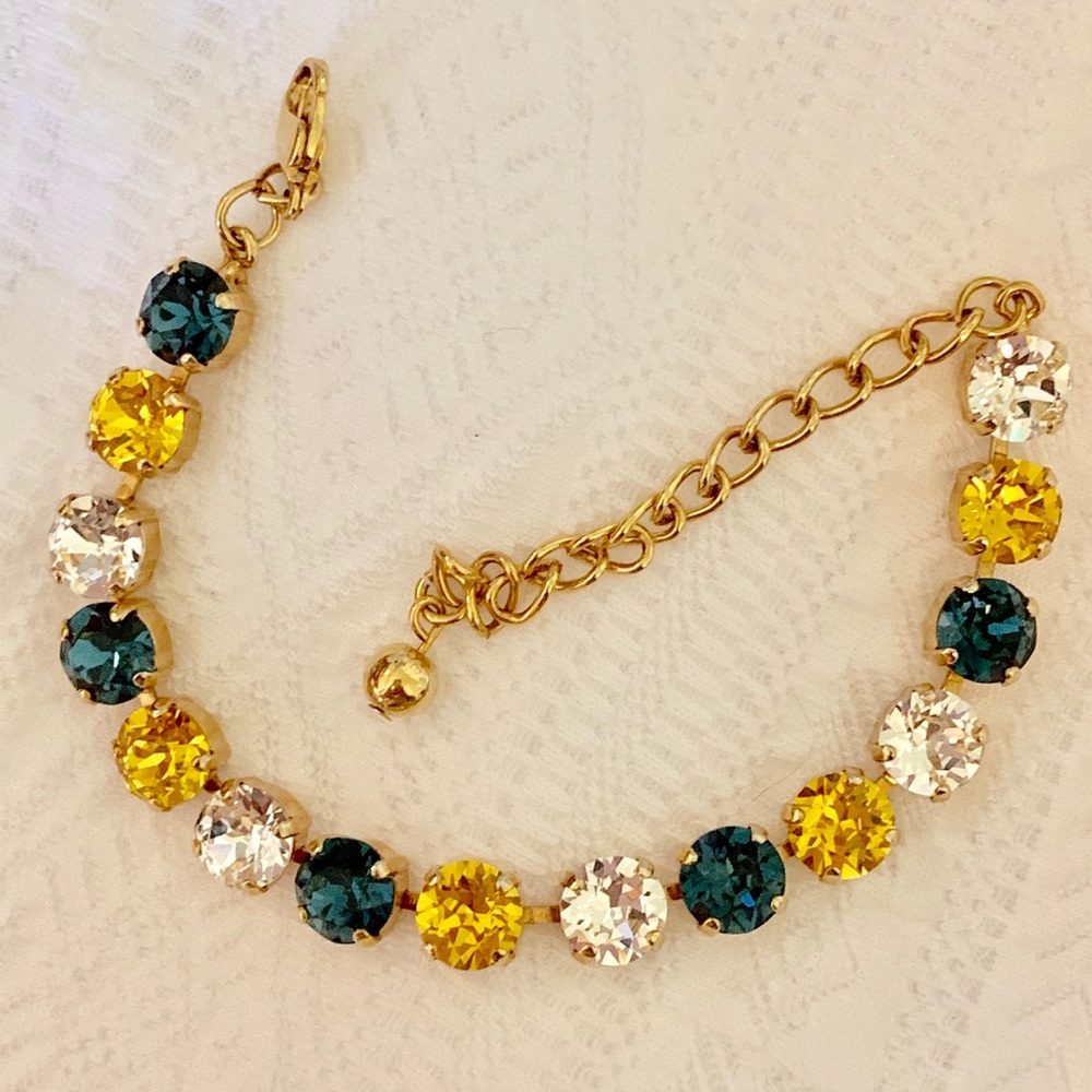 Montana, Sunflower & Crystal Bracelet